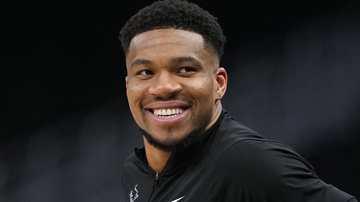 Apr 10, 2026; Milwaukee, Wisconsin, USA; Milwaukee Bucks forward Giannis Antetokounmpo looks on during warmups prior to the game against the Brooklyn Nets at Fiserv Forum. Mandatory Credit: Jeff Hanisch-Imagn Images Apr 10, 2026; Milwaukee, Wisconsin, USA; Milwaukee Bucks forward Giannis Antetokounmpo looks on during warmups prior to the game against the Brooklyn Nets at Fiserv Forum. Mandatory Credit: Jeff Hanisch-Imagn Images