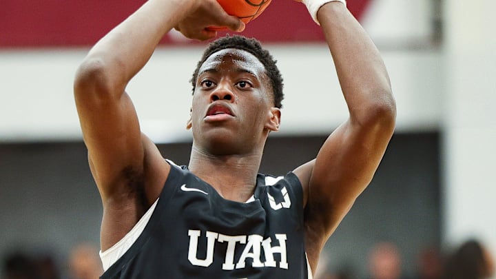 Utah Prep's AJ Dybantsa, of Brockton, during a game vs. Montverde Academy the HoopHall Classic at Springfield College on Sunday, Jan. 19, 2025.