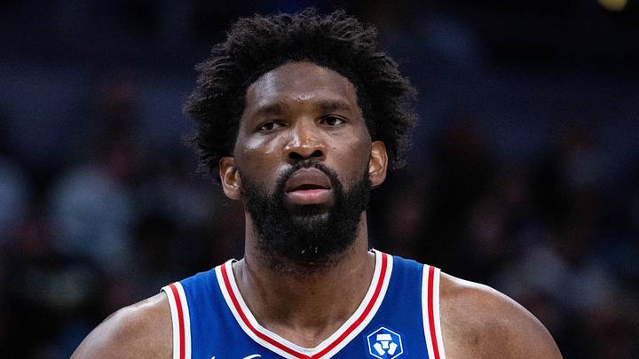 Philadelphia 76ers center/forward Joel Embiid (21) in the first half against the Indiana Pacers at Gainbridge Fieldhouse. 