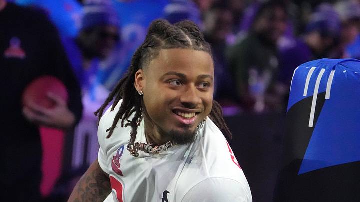 Jan 30, 2025; Orlando, FL, USA; AFC defensive back Derek Stingley Jr. of the Houston Texans (24) during the Satisfying Catches event at the Pro Bowl Skills Challenge at Nicholson Fieldhouse. Mandatory Credit: Kirby Lee-Imagn Images