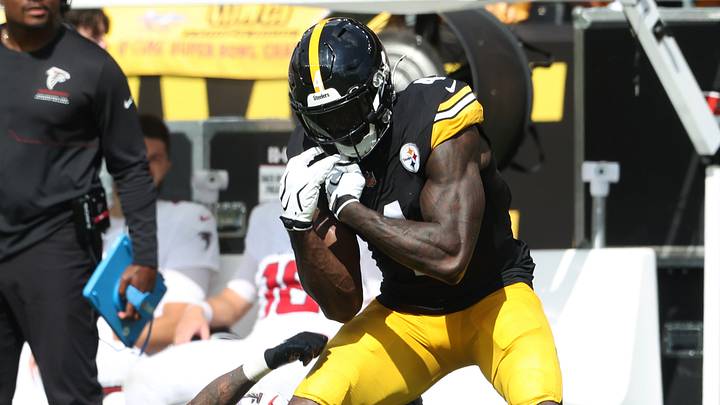 Sep 13, 2026; Pittsburgh, Pennsylvania, USA; Atlanta Falcons cornerback A.J. Terrell Jr. (24) breaks up a pass intended for Pittsburgh Steelers wide receiver DK Metcalf (4) during the third quarter at Acrisure Stadium. Mandatory Credit: Charles LeClaire-Imagn Images Sep 13, 2026; Pittsburgh, Pennsylvania, USA; Atlanta Falcons cornerback A.J. Terrell Jr. (24) breaks up a pass intended for Pittsburgh Steelers wide receiver DK Metcalf (4) during the third quarter at Acrisure Stadium. Mandatory Credit: Charles LeClaire-Imagn Images