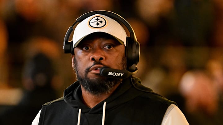 Pittsburgh Steelers head coach Mike Tomlin before an AFC Wild Card Round game against the Houston Texans