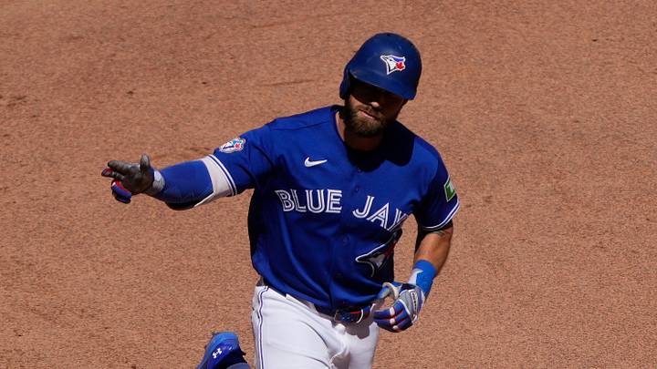 Toronto Blue Jays right fielder Nathan Lukes. Toronto Blue Jays right fielder Nathan Lukes.