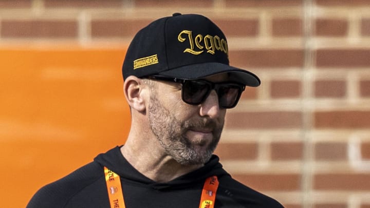 Jan 28, 2025; Mobile, AL, USA; Washington Commanders general manager Adam Peters talks with Tennessee Titans head coach Brian Callahan during Senior Bowl practice for the National team at Hancock Whitney Stadium. Mandatory Credit: Vasha Hunt-Imagn Images Jan 28, 2025; Mobile, AL, USA; Washington Commanders general manager Adam Peters talks with Tennessee Titans head coach Brian Callahan during Senior Bowl practice for the National team at Hancock Whitney Stadium. Mandatory Credit: Vasha Hunt-Imagn Images