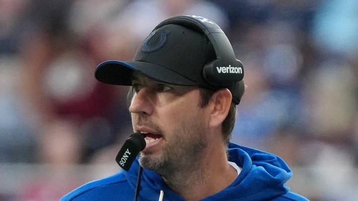 Indianapolis Colts head coach Shane Steichen walks on the sideline