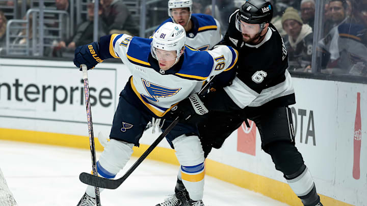 Young St. Louis Blues star winger Dylan Holloway