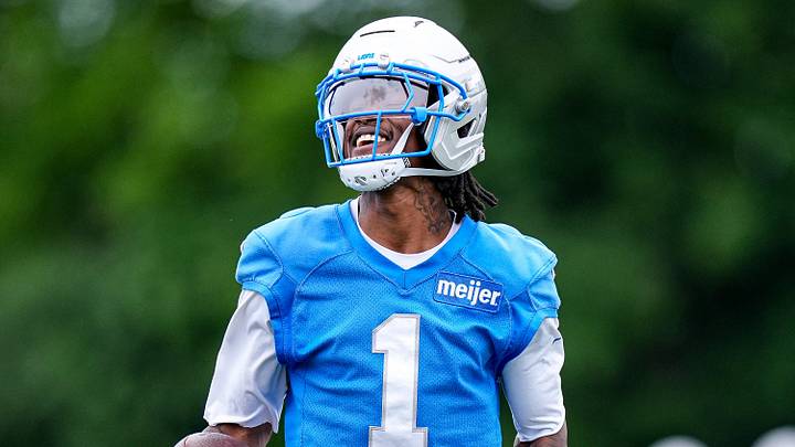 Detroit Lions wide receiver Jameson Williams (1) practices during mini camp at Meijer Performance Center in Allen Park on Wednesday, June 17, 2026. Detroit Lions wide receiver Jameson Williams (1) practices during mini camp at Meijer Performance Center in Allen Park on Wednesday, June 17, 2026.