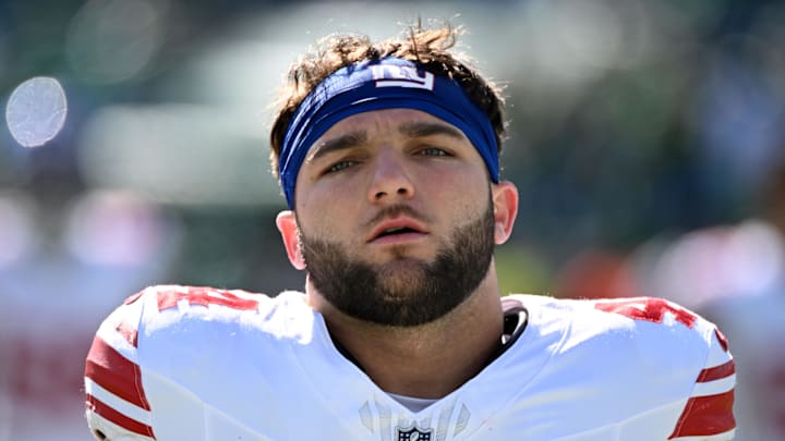 Giants running back Cam Skattebo is expected to return to the field in April.