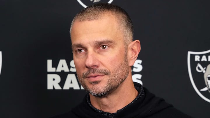Feb 25, 2025; Indianapolis, IN, USA; Las Vegas Raiders general manager John Spytek on radio row during the NFL Scouting Combine at the Indiana Convention Center. Mandatory Credit: Kirby Lee-Imagn Images Feb 25, 2025; Indianapolis, IN, USA; Las Vegas Raiders general manager John Spytek on radio row during the NFL Scouting Combine at the Indiana Convention Center. Mandatory Credit: Kirby Lee-Imagn Images