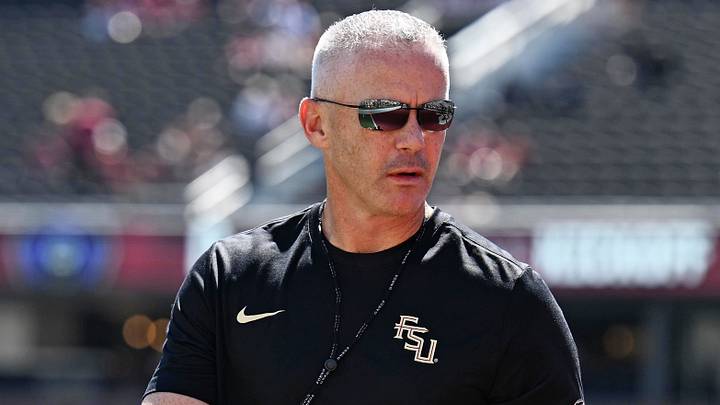 Sep 26, 2026; Tallahassee, Florida, USA; Florida State Seminoles head coach Mike Norvell before a game against the Central Arkansas Bears at Doak S. Campbell Stadium. Mandatory Credit: Melina Myers-Imagn Images Sep 26, 2026; Tallahassee, Florida, USA; Florida State Seminoles head coach Mike Norvell before a game against the Central Arkansas Bears at Doak S. Campbell Stadium. Mandatory Credit: Melina Myers-Imagn Images