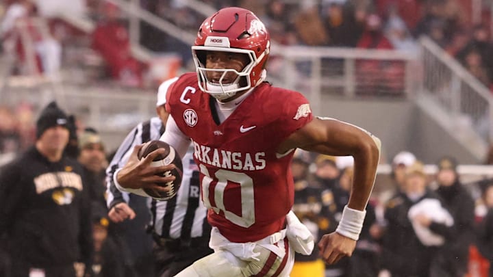 Cleveland Browns 2026 draft pick and former Arkansas quarterback Taylen Green