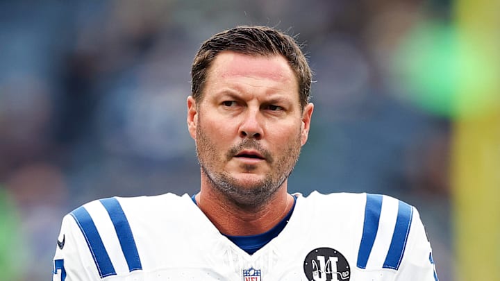 Philip Rivers of the Indianapolis Colts stares