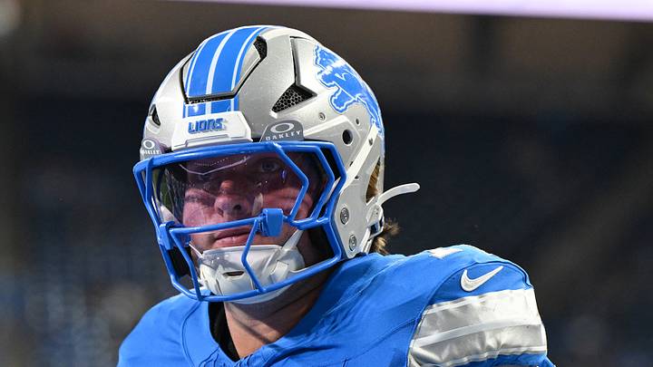 Aug 22, 2026; Detroit, Michigan, USA; Detroit Lions offensive tackle Blake Miller (76) during pregame warmups before their game against the Washington Commanders at Ford Field. Mandatory Credit: Lon Horwedel-Imagn Images Aug 22, 2026; Detroit, Michigan, USA; Detroit Lions offensive tackle Blake Miller (76) during pregame warmups before their game against the Washington Commanders at Ford Field. Mandatory Credit: Lon Horwedel-Imagn Images