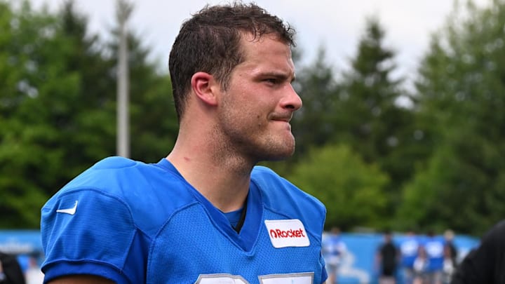 Detroit Lions tight end Sam LaPorta (87).