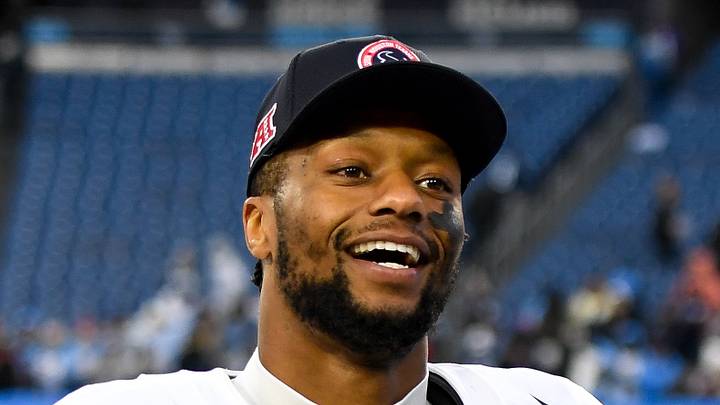 Former  Houston Texans running back Joe Mixon smiles