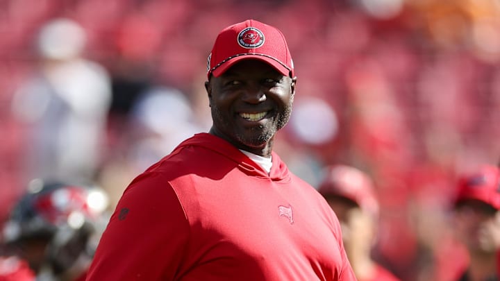 Tampa Bay Buccaneers head coach Todd Bowles looks on before a game against the Carolina Panthers.