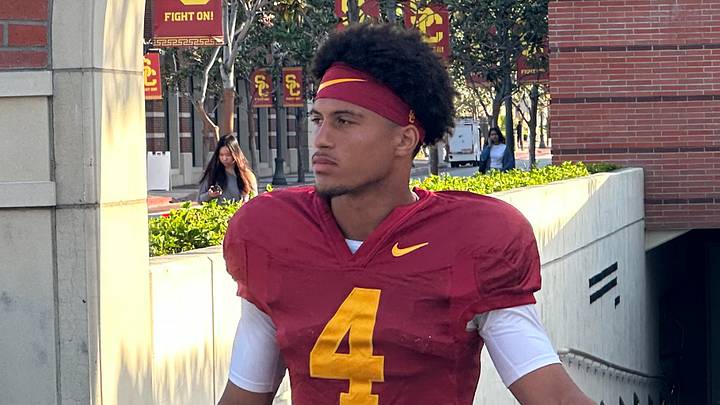 USC Trojans freshman wide receiver Trent Mosley USC Trojans freshman wide receiver Trent Mosley