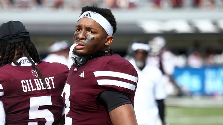 Oct 3, 2026; Starkville, Mississippi, USA; Mississippi State Bulldogs safety Isaac Smith (2) looks on during the fourth quarter against the Alabama Crimson Tide at Davis Wade Stadium at Scott Field. Mandatory Credit: Petre Thomas-Imagn Images Oct 3, 2026; Starkville, Mississippi, USA; Mississippi State Bulldogs safety Isaac Smith (2) looks on during the fourth quarter against the Alabama Crimson Tide at Davis Wade Stadium at Scott Field. Mandatory Credit: Petre Thomas-Imagn Images