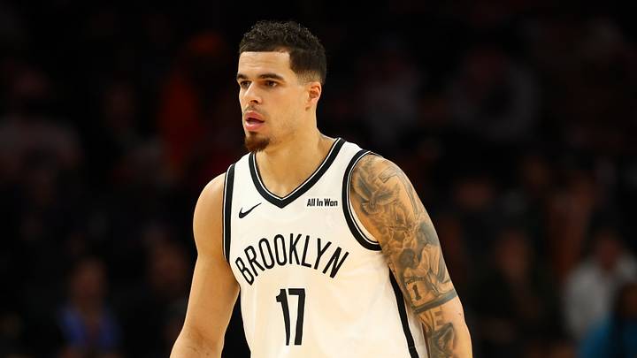 Jan 27, 2026; Phoenix, Arizona, USA; Brooklyn Nets forward Michael Porter Jr. (17) against the Phoenix Suns at Mortgage Matchup Center. Mandatory Credit: Mark J. Rebilas-Imagn Images
