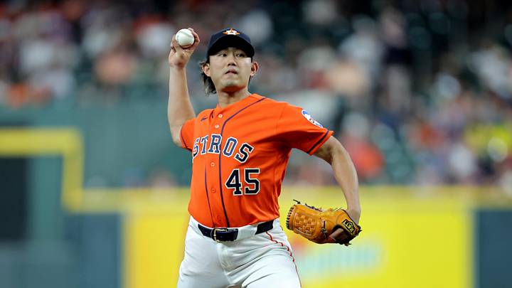 Houston Astros pitcher Tatsuya Imai. Houston Astros pitcher Tatsuya Imai.
