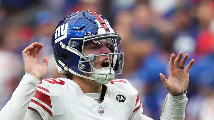 New York Giants quarterback J.J. McCarthy