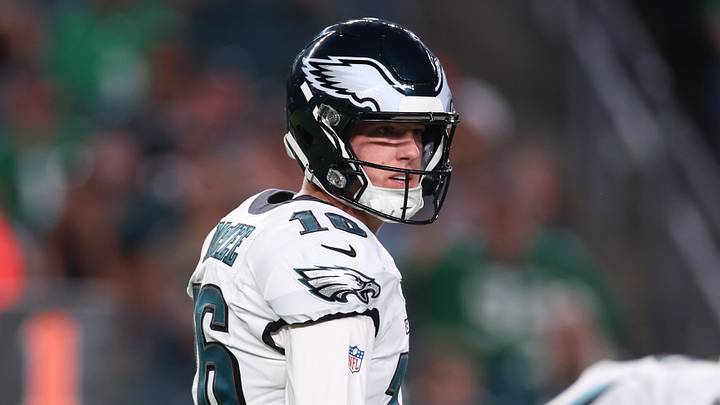 Philadelphia Eagles quarterback Tanner McKee Philadelphia Eagles quarterback Tanner McKee