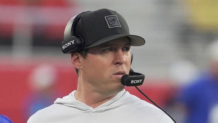 Bills defensive coordinator Jim Leonhard watches as the defense takes the field during first half action of the Bills preseason game against the Pittsburgh Steelers at Highmark Stadium on Aug. 27, 2026. Bills defensive coordinator Jim Leonhard watches as the defense takes the field during first half action of the Bills preseason game against the Pittsburgh Steelers at Highmark Stadium on Aug. 27, 2026.