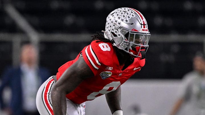 Ohio State Buckeyes linebacker Arvell Reese Ohio State Buckeyes linebacker Arvell Reese