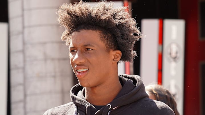 Dakota Guerrant, Harper Woods wide receiver, soaks up the atmosphere of the game between the Ohio State Buckeyes and Texas Longhorns at Ohio Stadium on Aug. 30, 2025. Dakota Guerrant, Harper Woods wide receiver, soaks up the atmosphere of the game between the Ohio State Buckeyes and Texas Longhorns at Ohio Stadium on Aug. 30, 2025.