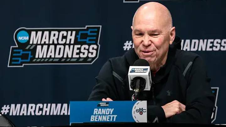 Mar 18, 2026; Oklahoma City, OK, USA; New ASU HC Randy Bennett at the men's 2026 NCAA Tournament at Paycom Center. He returned to the Midwest for Big 12 Media Days seven months later, taking the Sun Devils to Kansas City on Oct. 20-21. for Big 12 Media Days. Mar 18, 2026; Oklahoma City, OK, USA; New ASU HC Randy Bennett at the men's 2026 NCAA Tournament at Paycom Center. He returned to the Midwest for Big 12 Media Days seven months later, taking the Sun Devils to Kansas City on Oct. 20-21. for Big 12 Media Days.