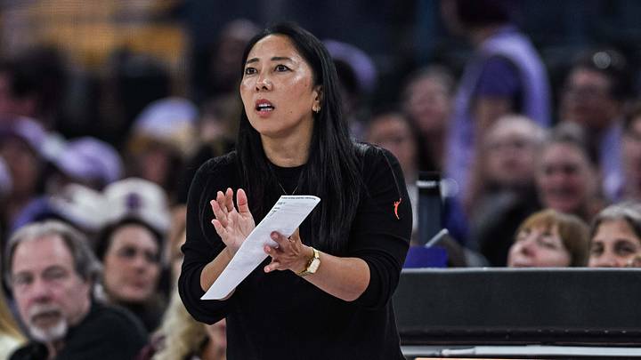 Aug 4, 2026; San Francisco, California, USA; Golden State Valkyries head coach Natalie Nakase reacts during the second quarter against the Toronto Tempo at Chase Center. Mandatory Credit: Justine Willard-Imagn Images Aug 4, 2026; San Francisco, California, USA; Golden State Valkyries head coach Natalie Nakase reacts during the second quarter against the Toronto Tempo at Chase Center. Mandatory Credit: Justine Willard-Imagn Images