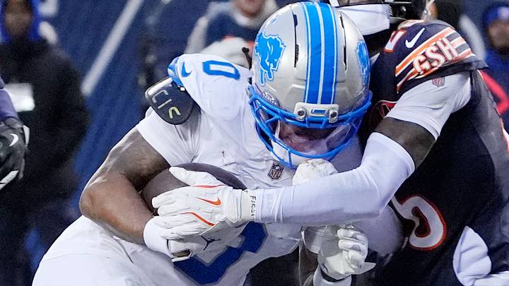 Detroit Lions running back Jahmyr Gibbs (0). Detroit Lions running back Jahmyr Gibbs (0).