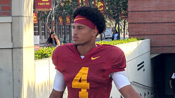 USC Trojans freshman wide receiver Trent Mosley USC Trojans freshman wide receiver Trent Mosley