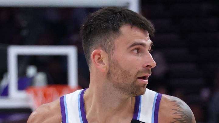 John Konchar dribbles with the ball against Memphis Grizzlies forward Toby Okani John Konchar dribbles with the ball against Memphis Grizzlies forward Toby Okani