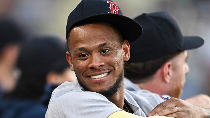 Boston Red Sox center fielder Ceddanne Rafaela (3).