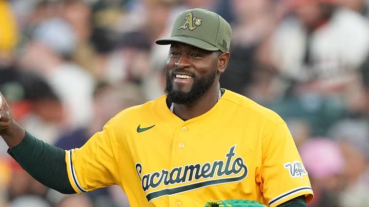 May 16, 2026; West Sacramento, California, USA; Athletics starting pitcher Luis Severino (40) during the fifth inning against the San Francisco Giants at Sutter Health Park. Mandatory Credit: Darren Yamashita-Imagn Images May 16, 2026; West Sacramento, California, USA; Athletics starting pitcher Luis Severino (40) during the fifth inning against the San Francisco Giants at Sutter Health Park. Mandatory Credit: Darren Yamashita-Imagn Images