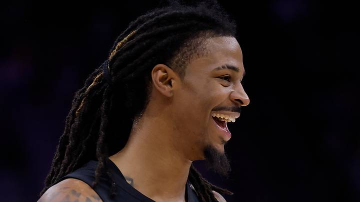 Oct 13, 2026: Portland Trail Blazers guard Ja Morant smiles after a play against the Sacramento Kings during the second quarter at Golden 1 Center. Mandatory Credit: Kelley L Cox Oct 13, 2026: Portland Trail Blazers guard Ja Morant smiles after a play against the Sacramento Kings during the second quarter at Golden 1 Center. Mandatory Credit: Kelley L Cox