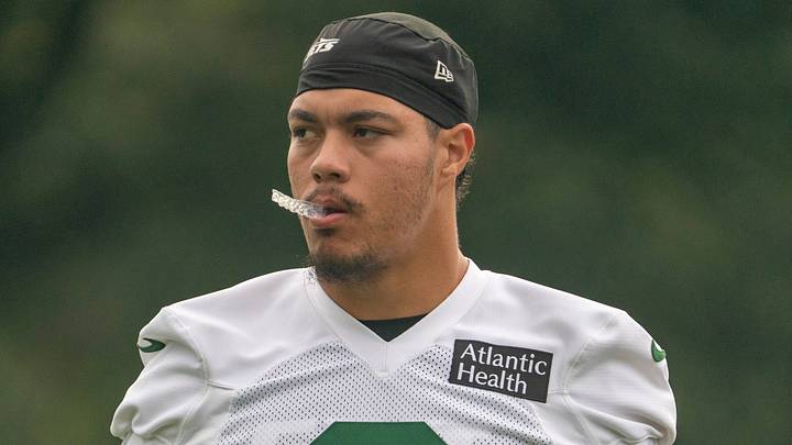 New York Jets safety Dane Belton New York Jets safety Dane Belton