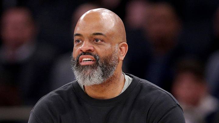 Jan 18, 2024; New York, New York, USA; Washington Wizards head coach Wes Unseld Jr. coaches against the New York Knicks during the third quarter at Madison Square Garden. Mandatory Credit: Brad Penner-Imagn Images