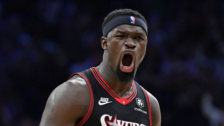 Apr 24, 2026; Philadelphia, Pennsylvania, USA; Philadelphia 76ers center Adem Bona (30) reacts after a 76ers basket against the Boston Celtics during the first half at Xfinity Mobile Arena. Mandatory Credit: Eric Hartline-Imagn Images Apr 24, 2026; Philadelphia, Pennsylvania, USA; Philadelphia 76ers center Adem Bona (30) reacts after a 76ers basket against the Boston Celtics during the first half at Xfinity Mobile Arena. Mandatory Credit: Eric Hartline-Imagn Images