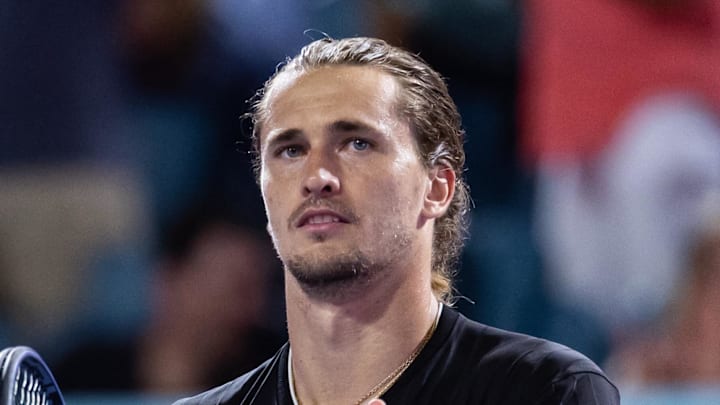 Alexander Zverev celebrates his victory