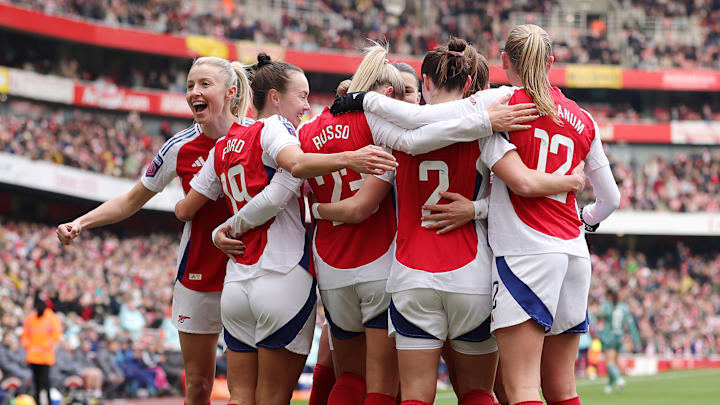 Arsenal are currently third in the WSL Arsenal are currently third in the WSL