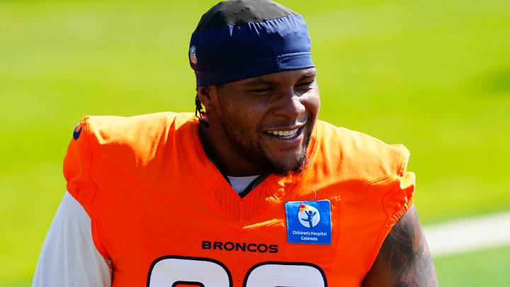 Denver Broncos defensive tackle Tyler Onyedim