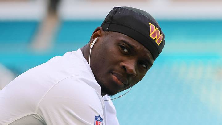 Washington Commanders cornerback Mike Sainristil 