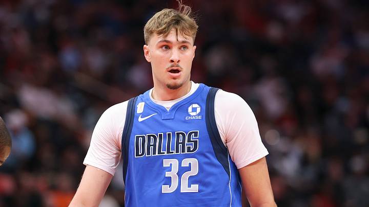 Oct 21, 2026; Houston, Texas, USA; Dallas Mavericks forward Cooper Flagg (32) reacts after a play during the first quarter against the Houston Rockets at Toyota Center. Mandatory Credit: Troy Taormina-Imagn Images Oct 21, 2026; Houston, Texas, USA; Dallas Mavericks forward Cooper Flagg (32) reacts after a play during the first quarter against the Houston Rockets at Toyota Center. Mandatory Credit: Troy Taormina-Imagn Images