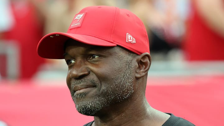 Aug 23, 2025; Tampa, Florida, USA; Tampa Bay Buccaneers head coach Todd Bowles prior to the game against the Buffalo Bills at Raymond James Stadium. Mandatory Credit: Kim Klement Neitzel-Imagn Images Aug 23, 2025; Tampa, Florida, USA; Tampa Bay Buccaneers head coach Todd Bowles prior to the game against the Buffalo Bills at Raymond James Stadium. Mandatory Credit: Kim Klement Neitzel-Imagn Images