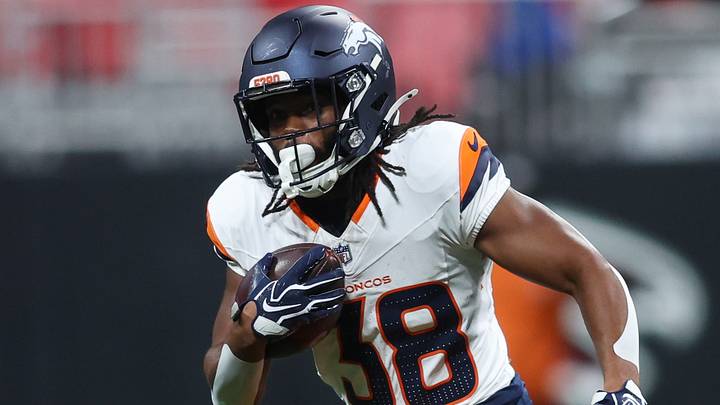 Denver Broncos running back Jaleel McLaughlin Denver Broncos running back Jaleel McLaughlin