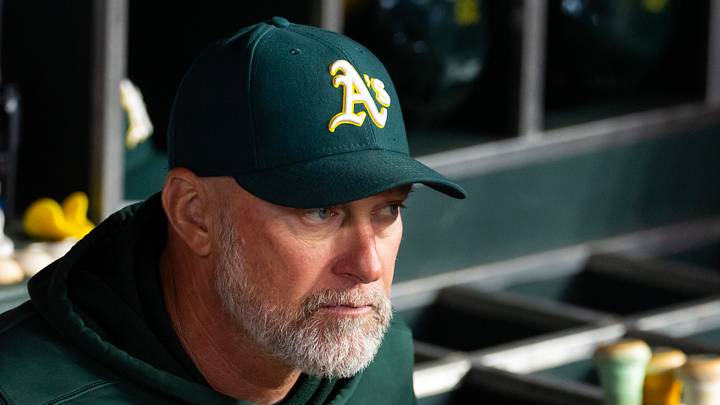 Jul 21, 2026; Phoenix, Arizona, USA; Athletics manager Mark Kotsay against the Arizona Diamondbacks at Chase Field. Mandatory Credit: Mark J. Rebilas-Imagn Images Jul 21, 2026; Phoenix, Arizona, USA; Athletics manager Mark Kotsay against the Arizona Diamondbacks at Chase Field. Mandatory Credit: Mark J. Rebilas-Imagn Images