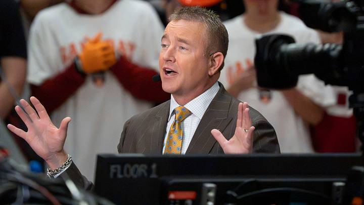ESPN’s Kirk Herbstreit on set during ESPN's College GameDay.