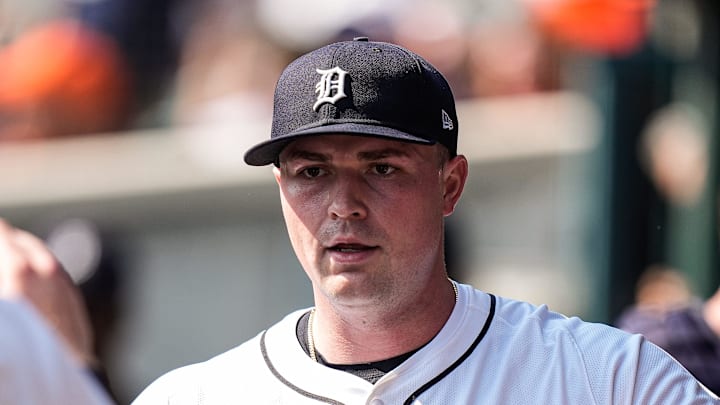 Detroit Tigers pitcher Tarik Skubal (29) high-fives teammate in the dugout after pitching sixth inning against Cleveland Guardians at Comerica Park in Detroit on Thursday, Sept. 18, 2025. Detroit Tigers pitcher Tarik Skubal (29) high-fives teammate in the dugout after pitching sixth inning against Cleveland Guardians at Comerica Park in Detroit on Thursday, Sept. 18, 2025.